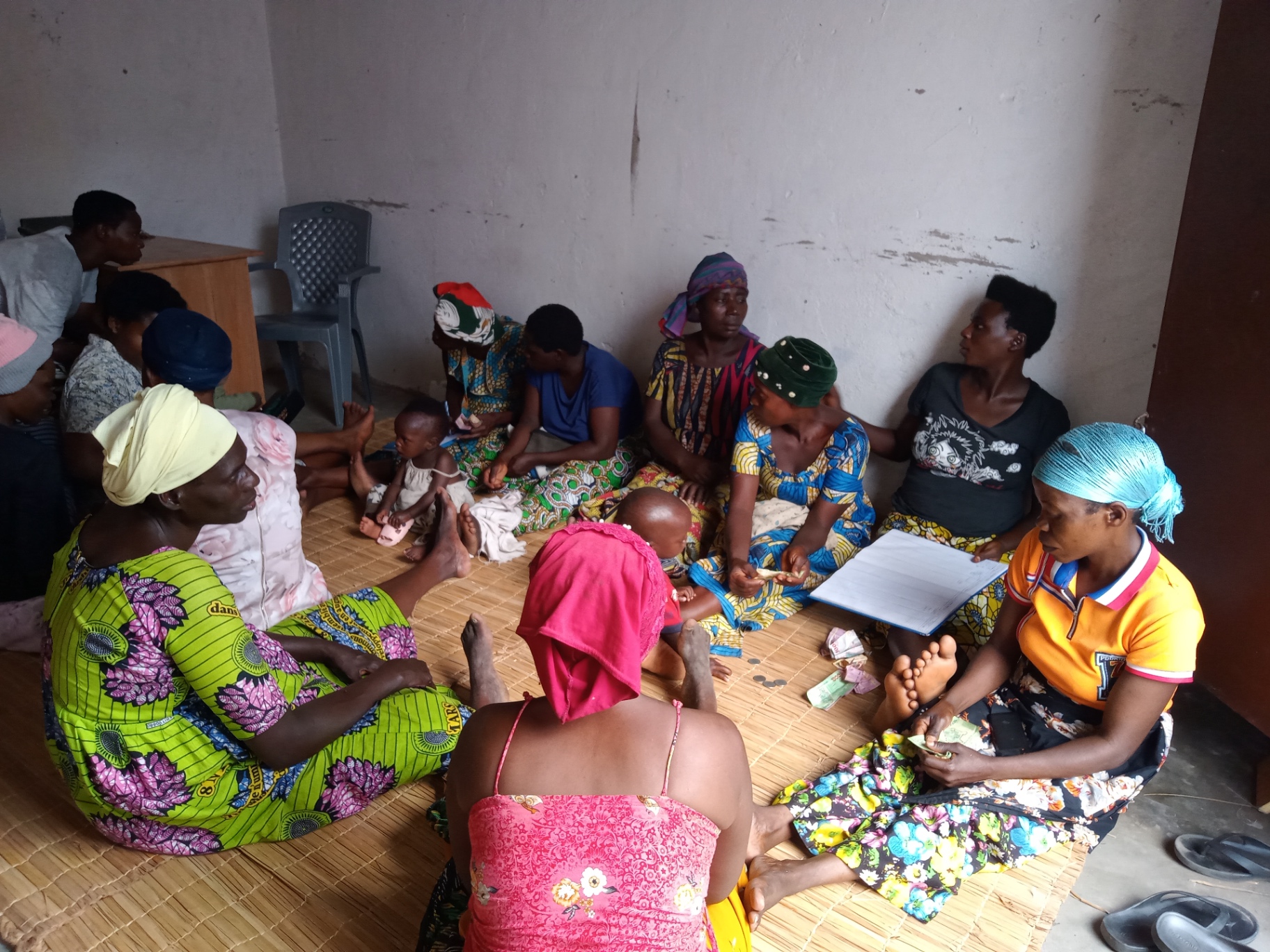 Savings group meeting
