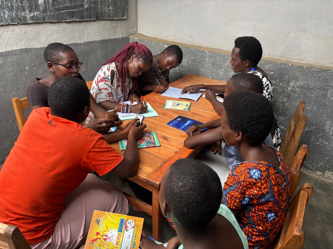 Young girls in a values workshop